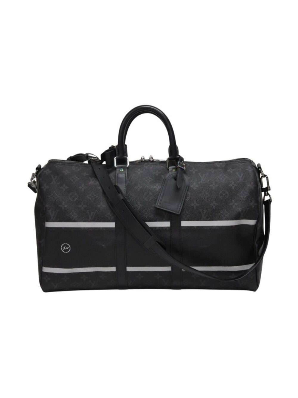 Louis Vuitton Boston Bag Keepall Bandouliere 45 Hiroshi Fujiwara Fragment Black
